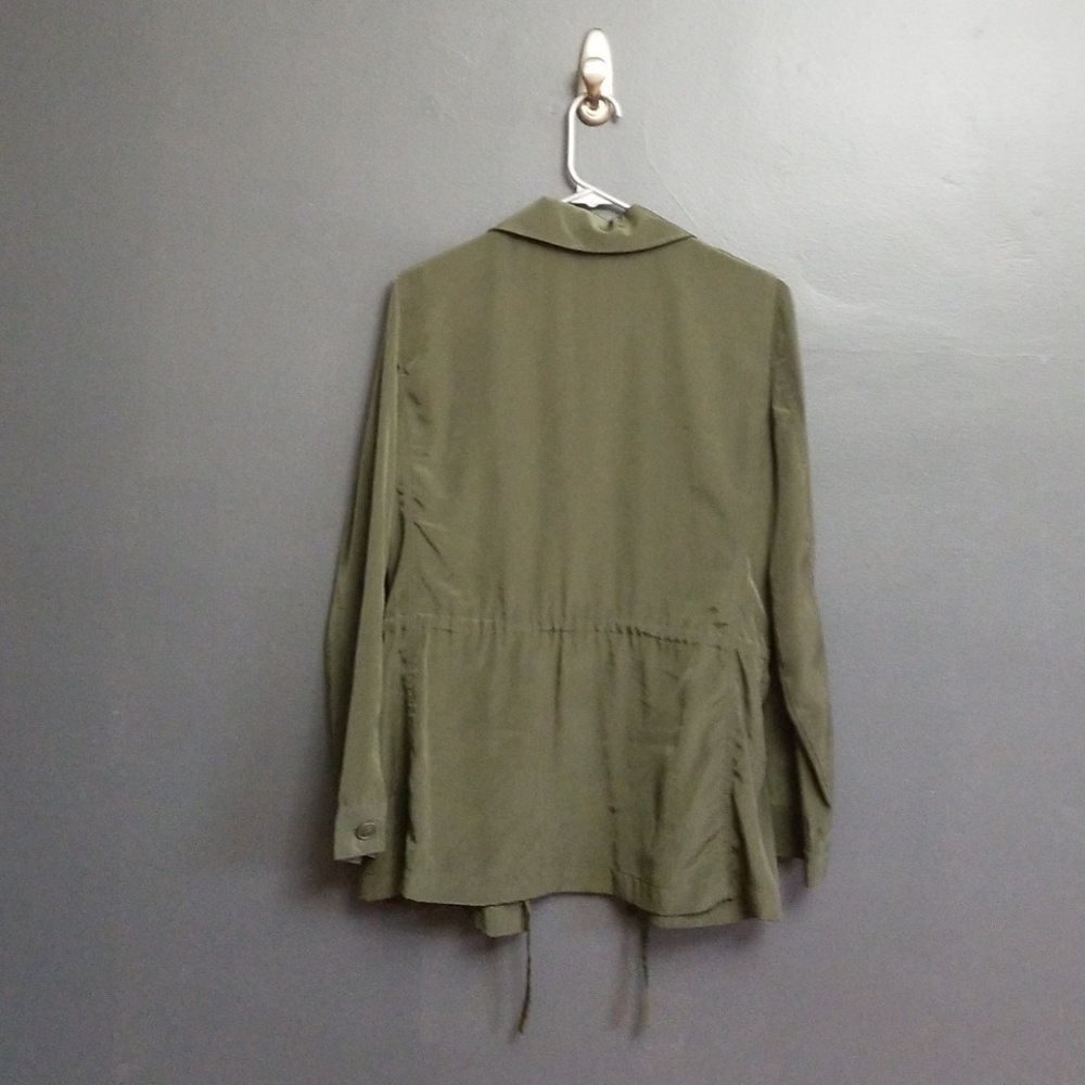 Green Drawstring Coat - Picture 5 of 5
